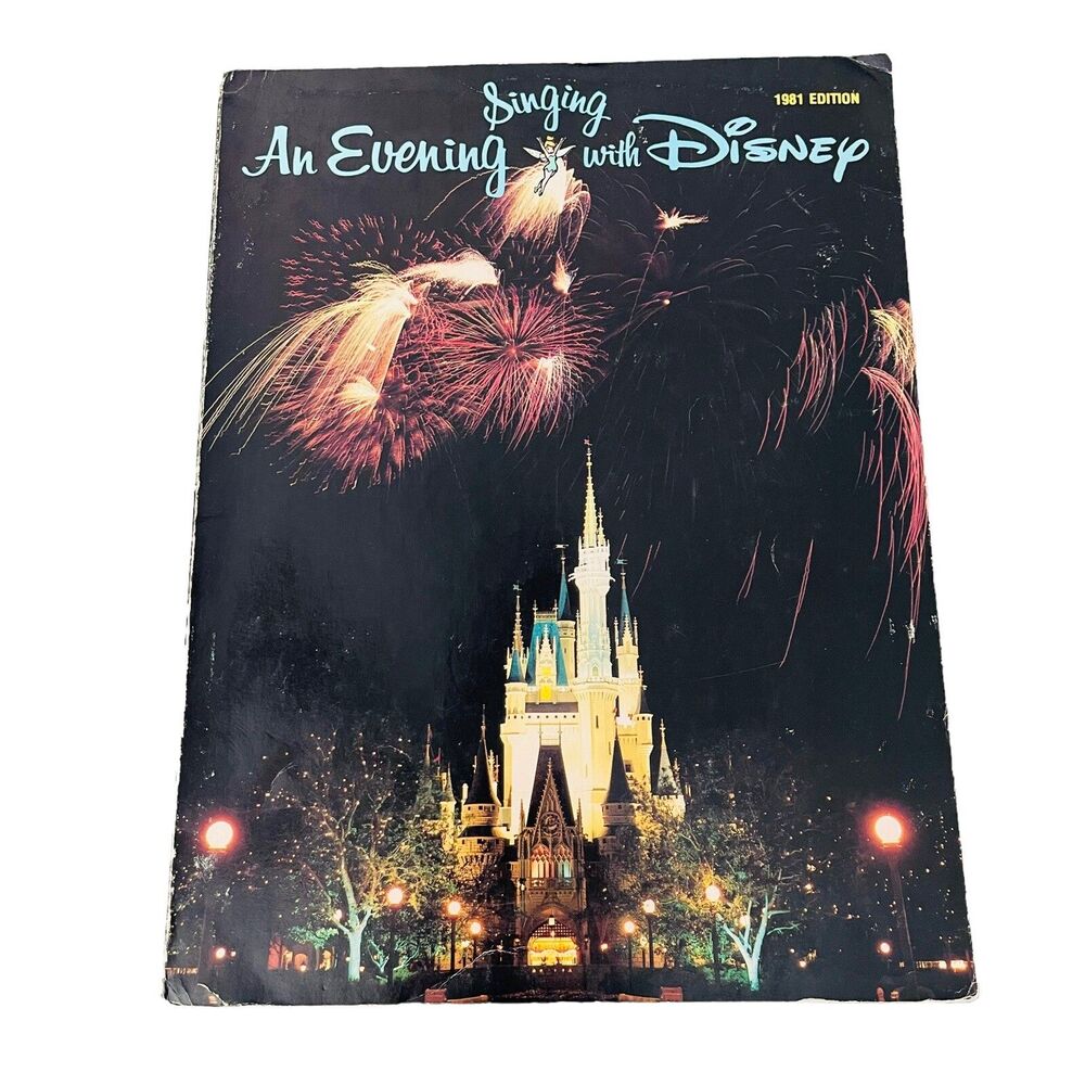 Disney Song Book An Evening Singing With Disney 1981 Edition Sheet Music Piano